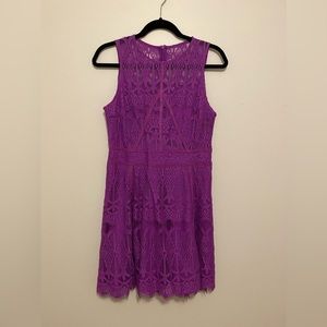 Purple tank dress